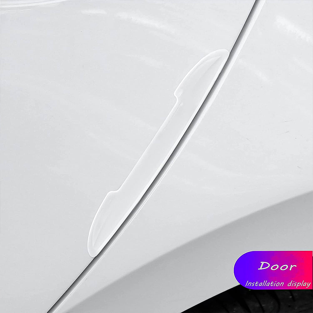 4pcs Universal Transparent Car Door Anti-Collision Strips Protection Sticker