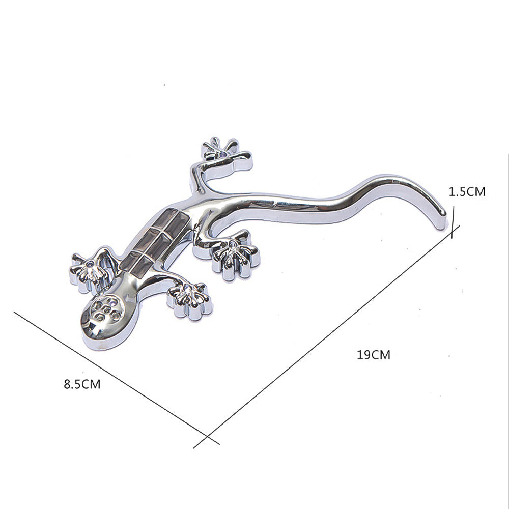 Gecko 8 LED Solar Power Flash Alarm Light Auto Sticker Decoration