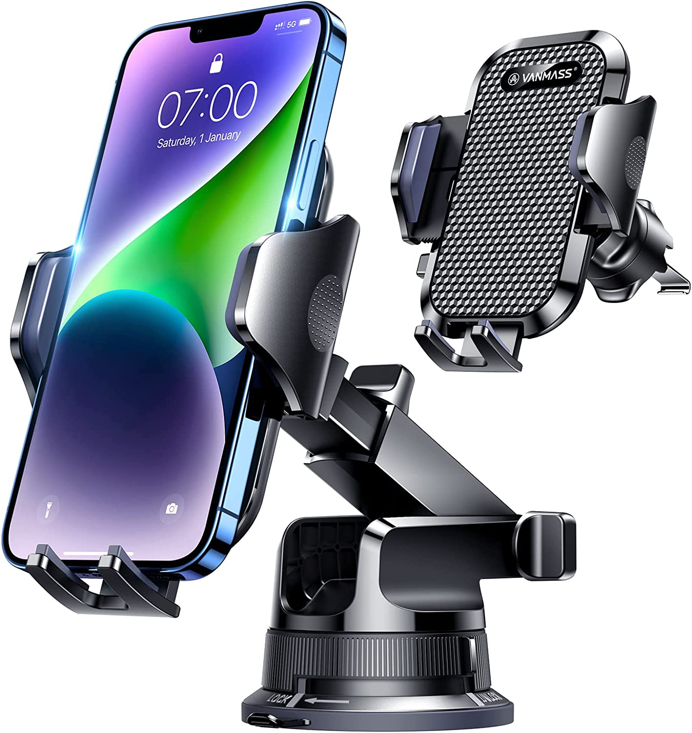 Cell Phone Holder Car Dash Windshield Air Vent Stand