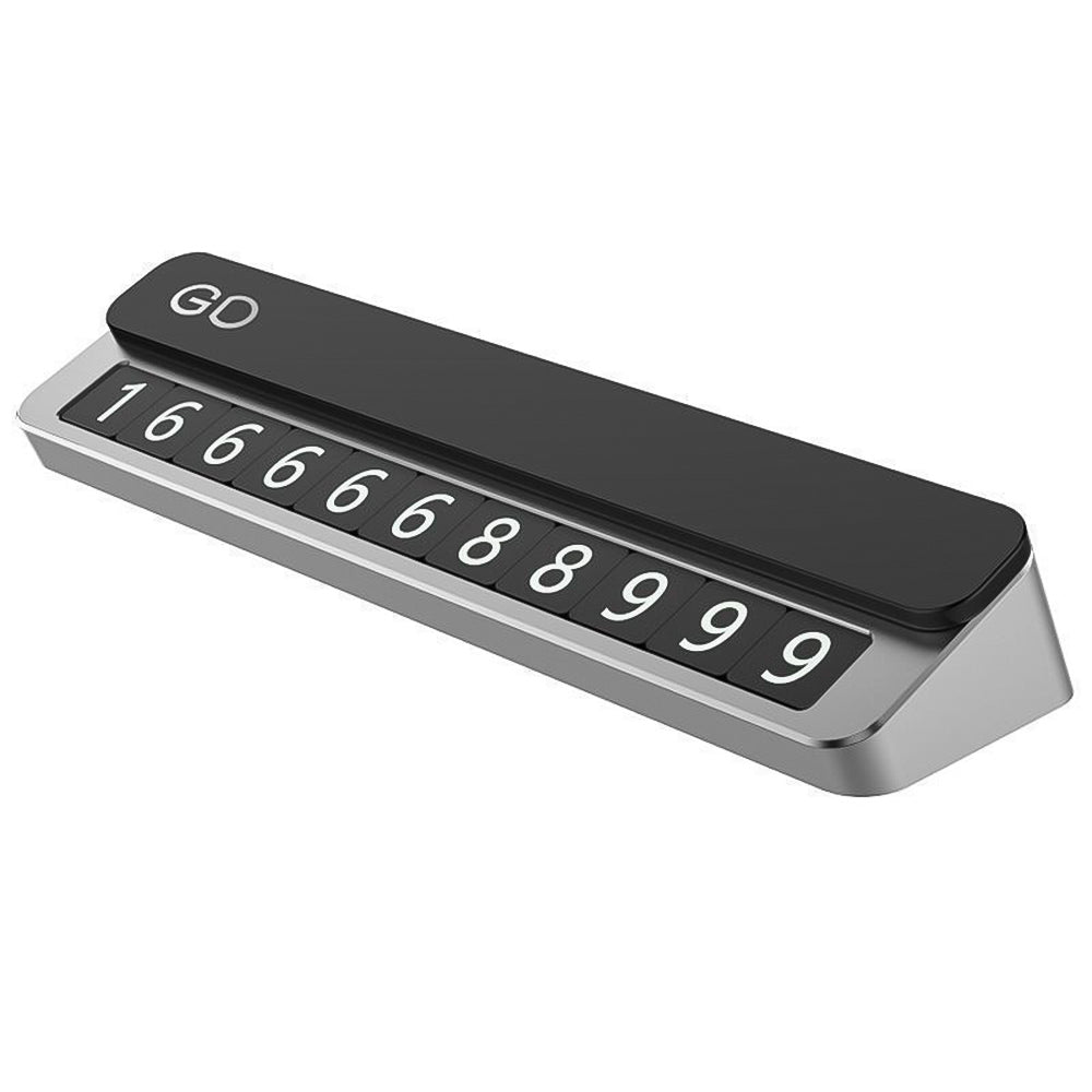 Metal Car Temporary Parking Card Telephone Number Holder