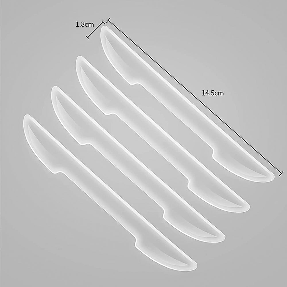 4pcs Universal Transparent Car Door Anti-Collision Strips Protection Sticker