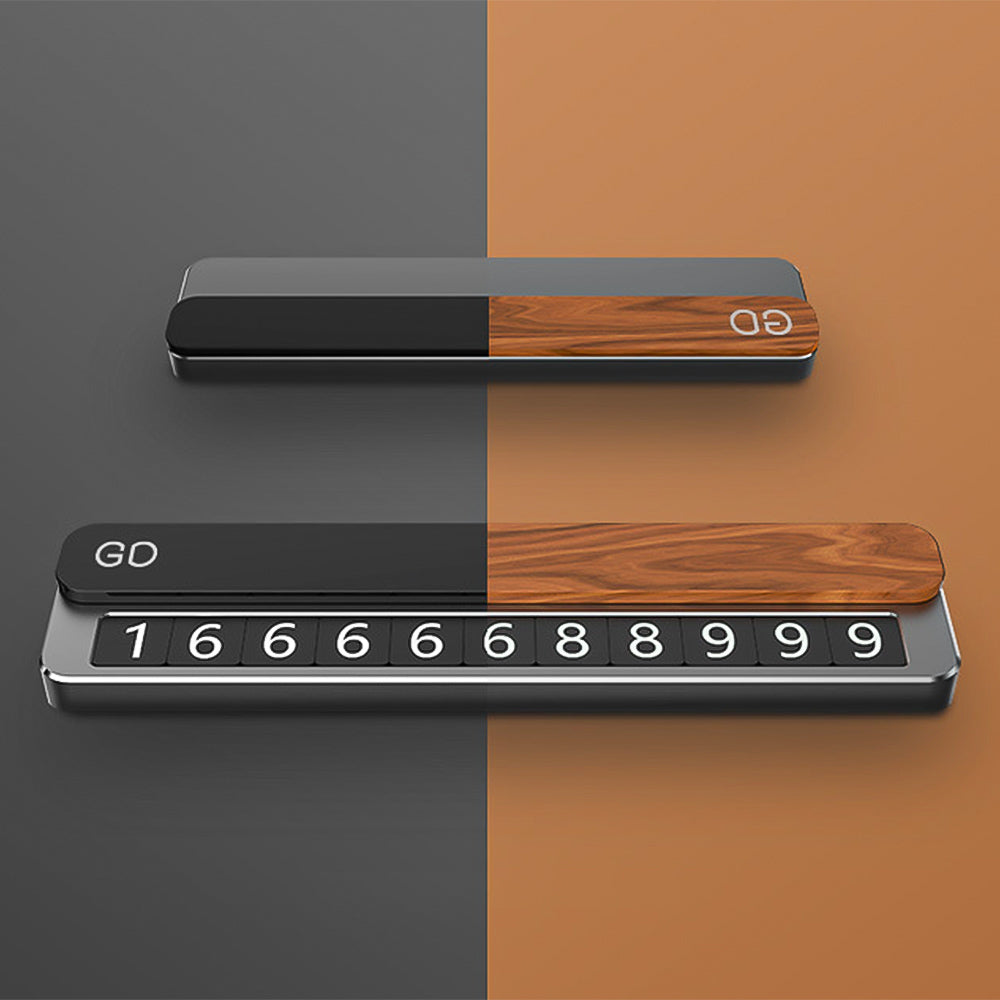 Metal Car Temporary Parking Card Telephone Number Holder