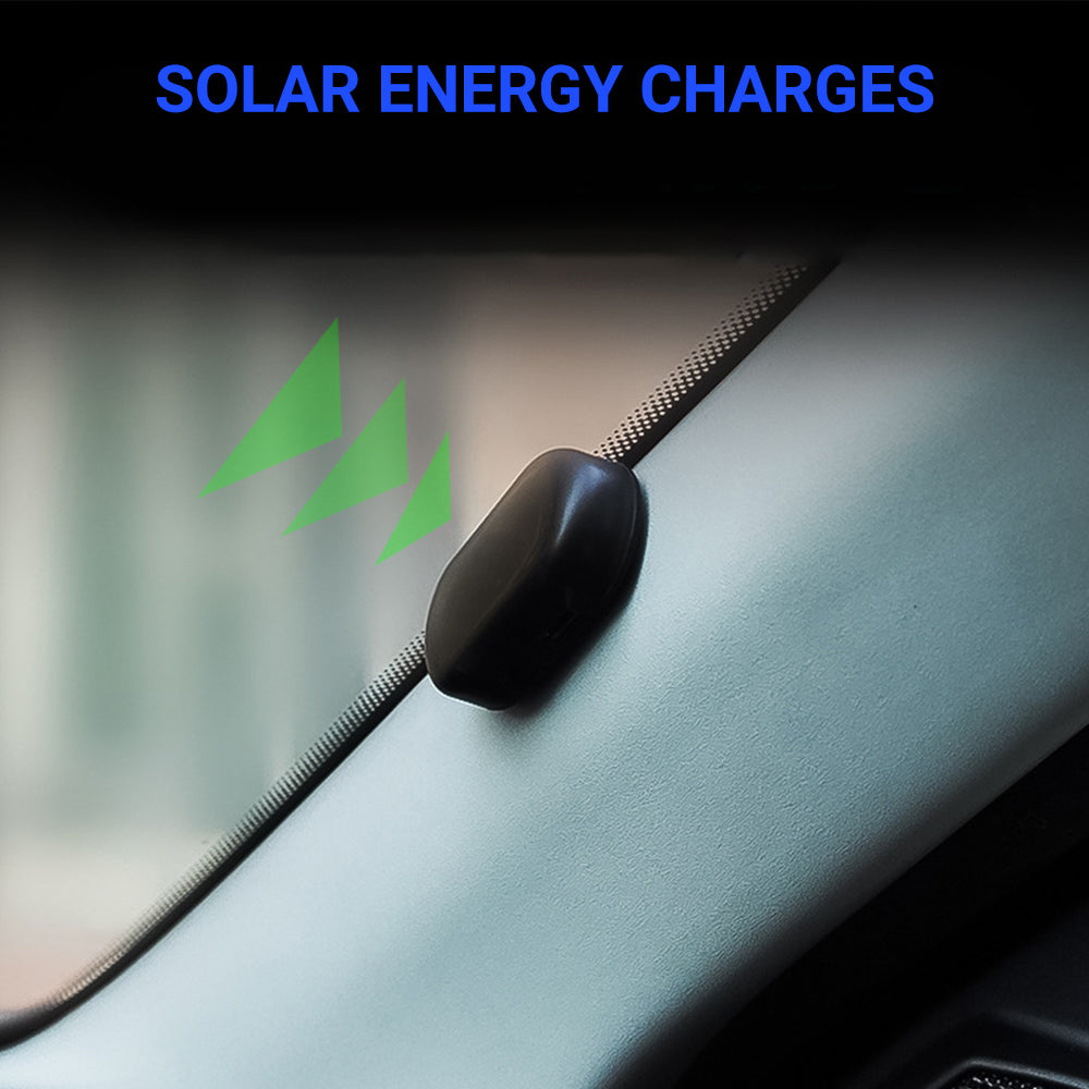 2pcs Car Solar Anti-Theft LED Flashing Security Light (Blue + Red)