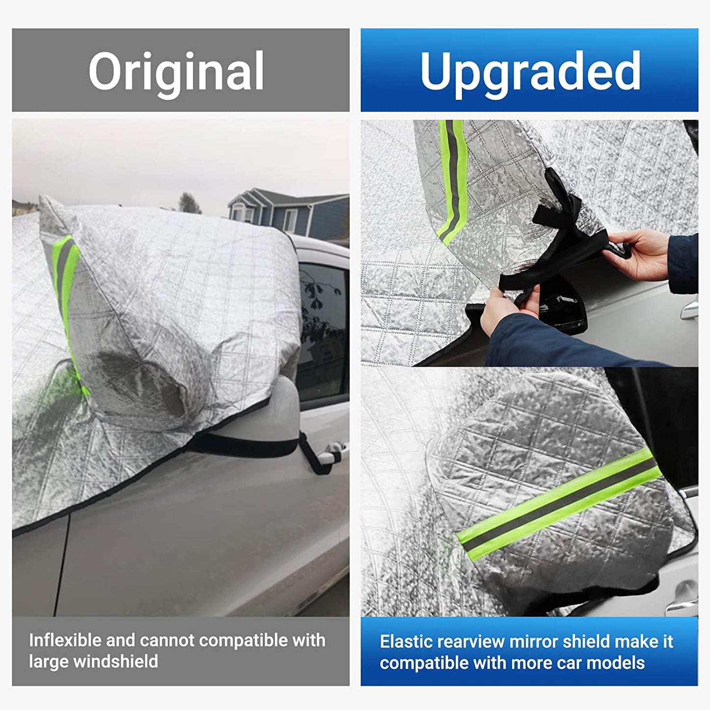 Car Windshield Cover for Ice and Snow 4-Layer Protection