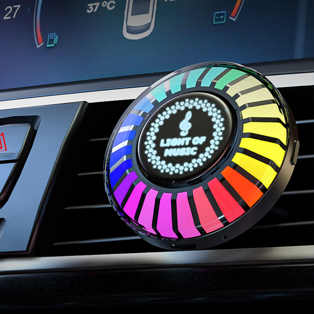 Auto RGB Neon El Interior Lights Music Rhythm Flash Lamp Sticker