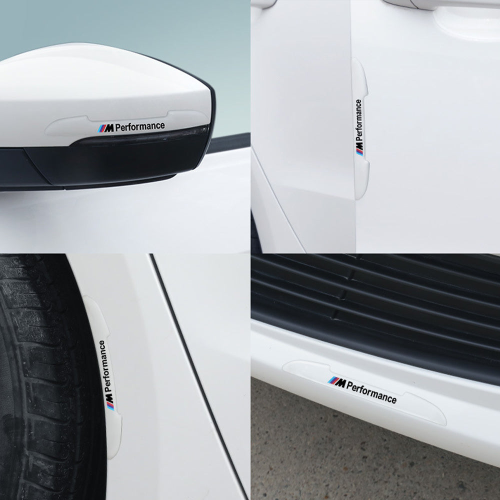 4pcs Universal Transparent Car Door Anti-Collision Strips Protection Sticker