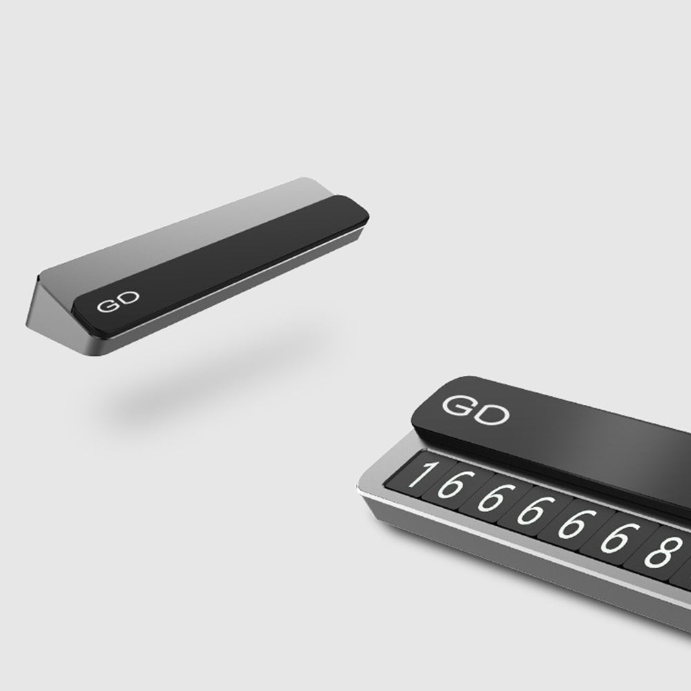 Metal Car Temporary Parking Card Telephone Number Holder